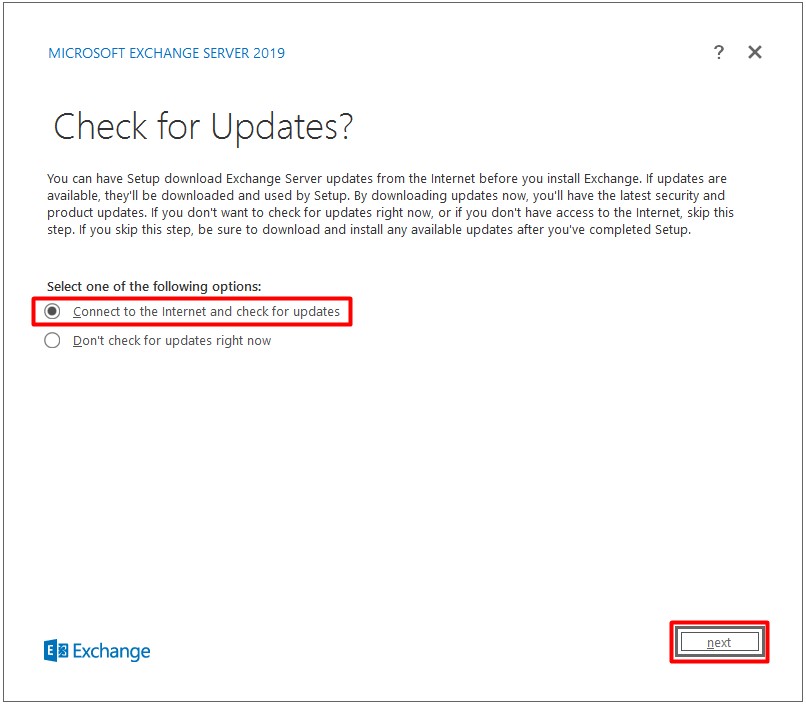 exchange server 2019 kurulumu