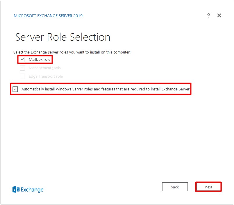 exchange server 2019 kurulumu