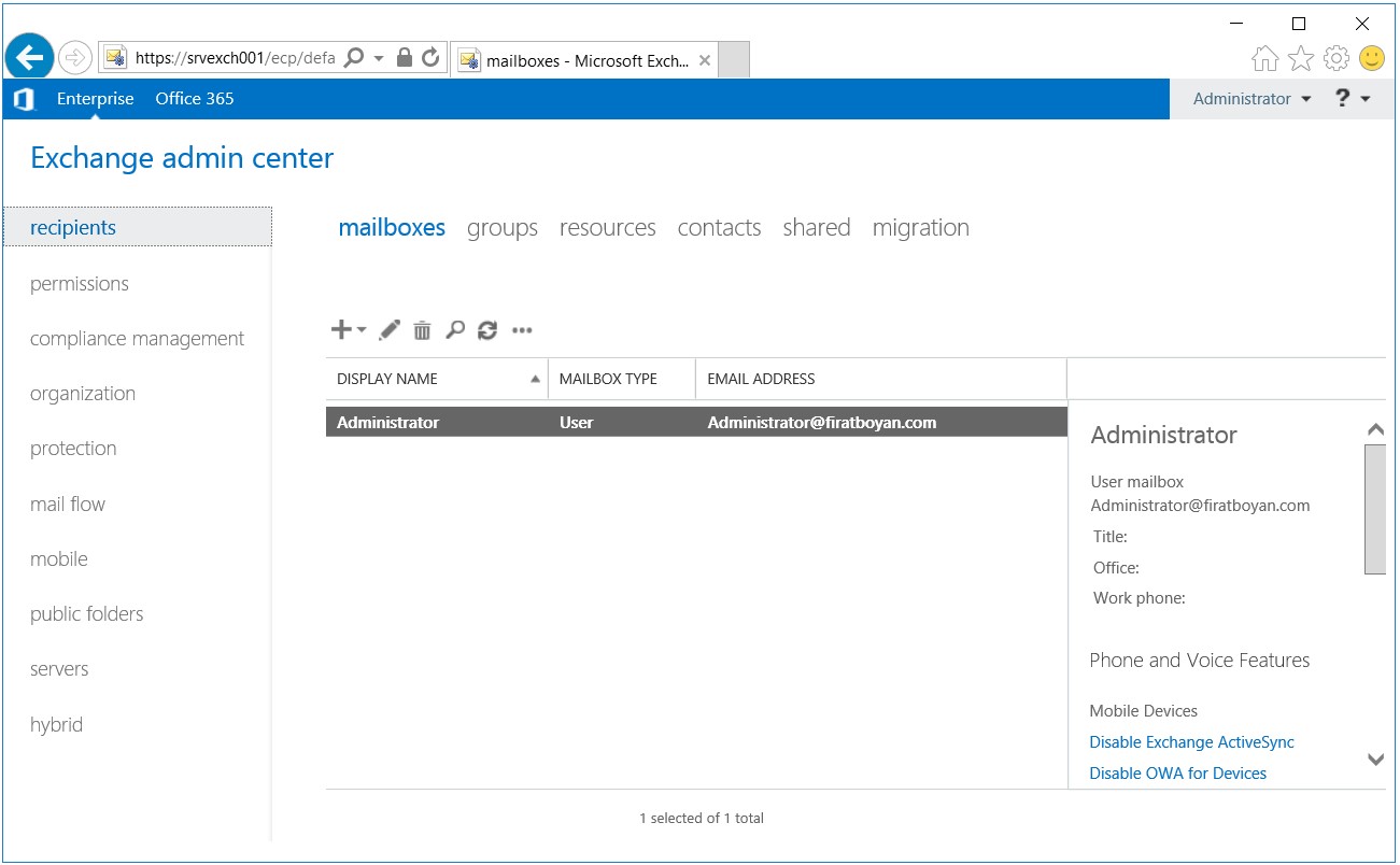 exchange server 2019 kurulumu