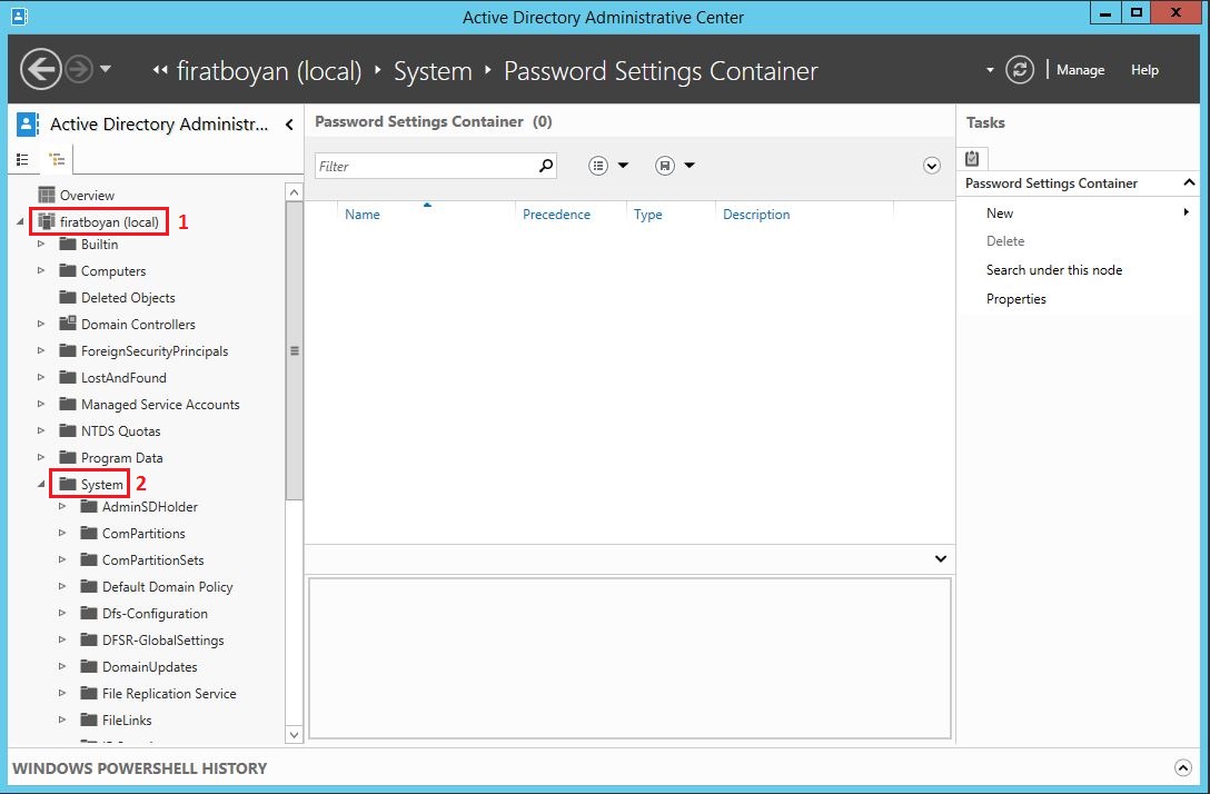 Windows Server 2012 Fine Grained Password Policy