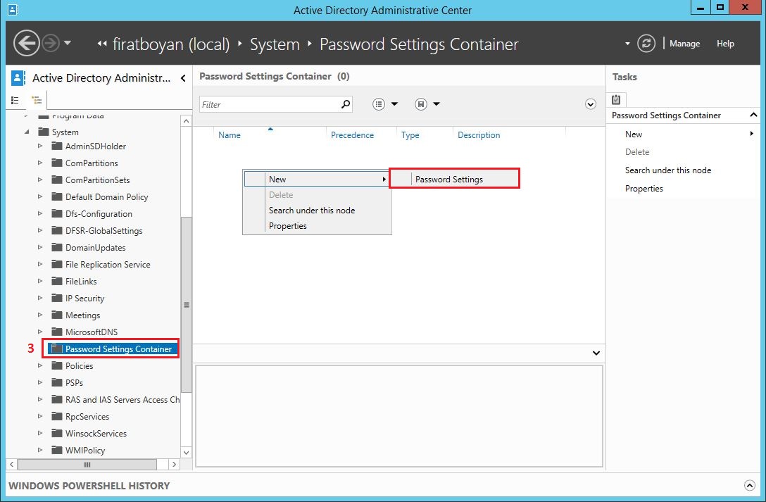 Windows Server 2012 Fine Grained Password Policy