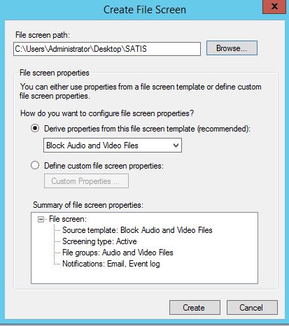 Windows Server 2012 R2 File Server File QuotaYönetimi