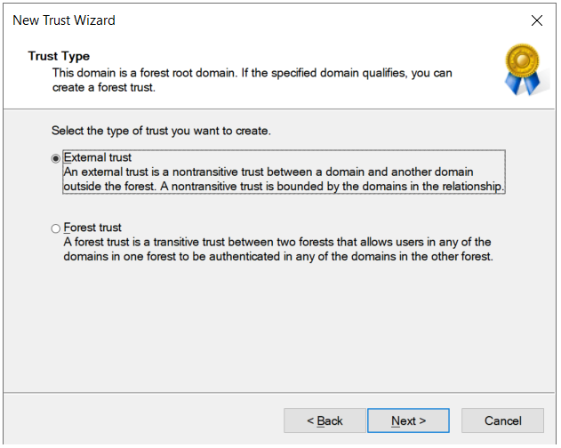 Forest Trust vs External Trust