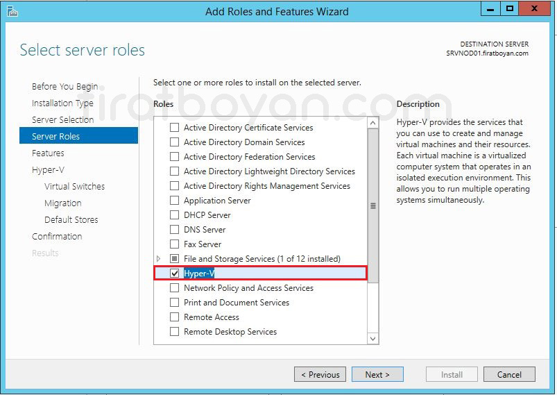 Windows Server 2012 Hyper-V Failover Cluster Kurulumu