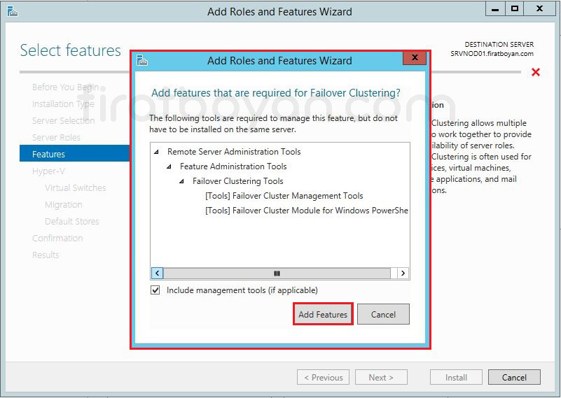 Windows Server 2012 Hyper-V Failover Cluster Kurulumu