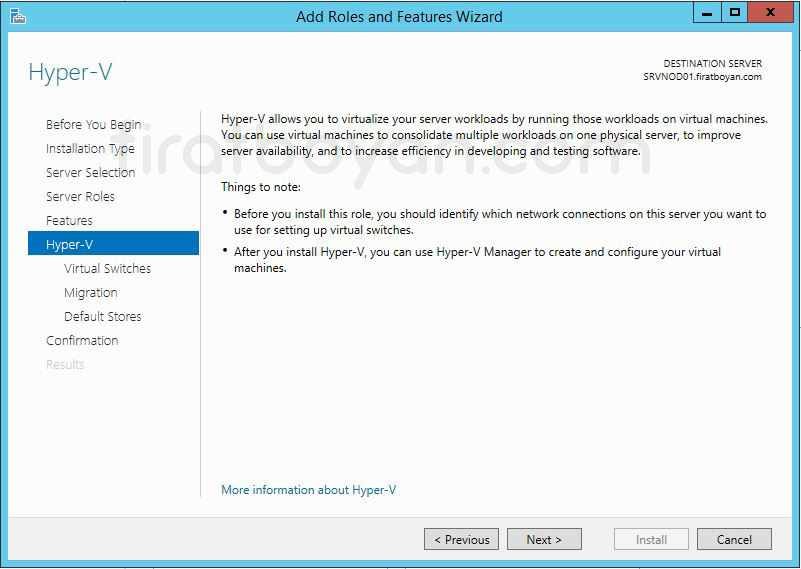 Windows Server 2012 Hyper-V Failover Cluster Kurulumu