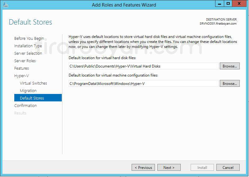 Windows Server 2012 Hyper-V Failover Cluster Kurulumu