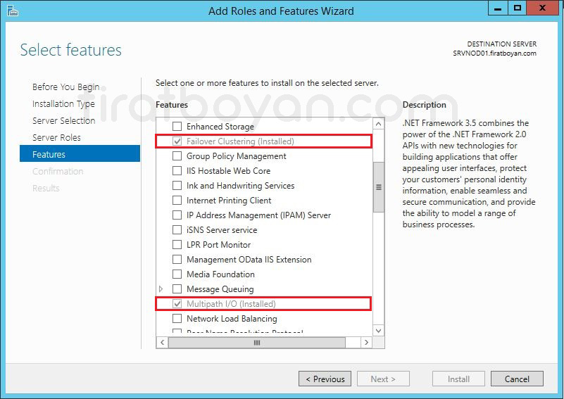 Windows Server 2012 Hyper-V Failover Cluster Kurulumu