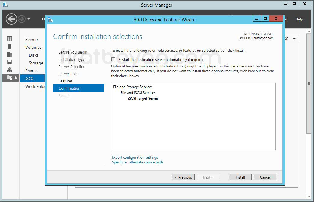 Windows Server 2012 Hyper-V Failover Cluster Kurulumu