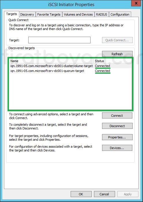 Windows Server 2012 Hyper-V Failover Cluster Kurulumu