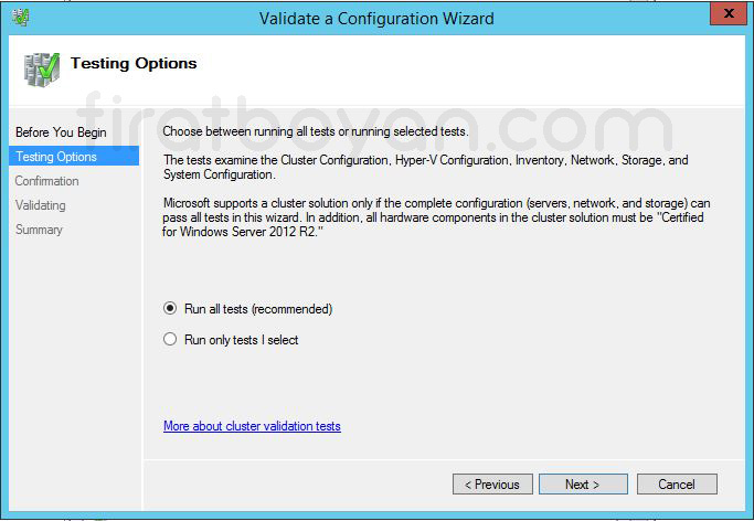 Windows Server 2012 Hyper-V Failover Cluster Kurulumu