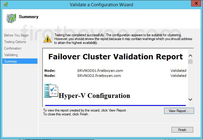 Windows Server 2012 Hyper-V Failover Cluster Kurulumu