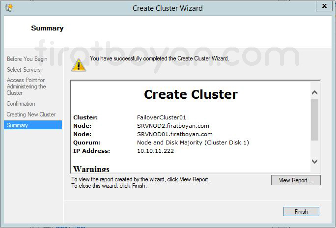 Windows Server 2012 Hyper-V Failover Cluster Kurulumu