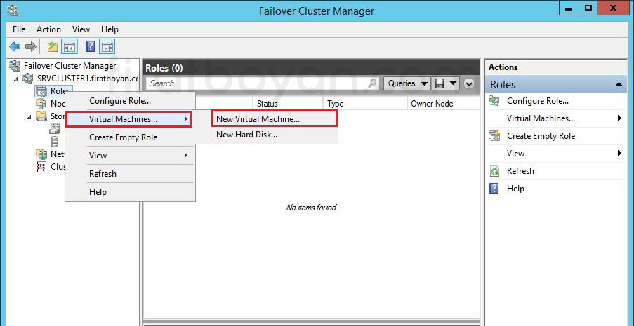 Windows Server 2012 Hyper-V Failover Cluster Kurulumu