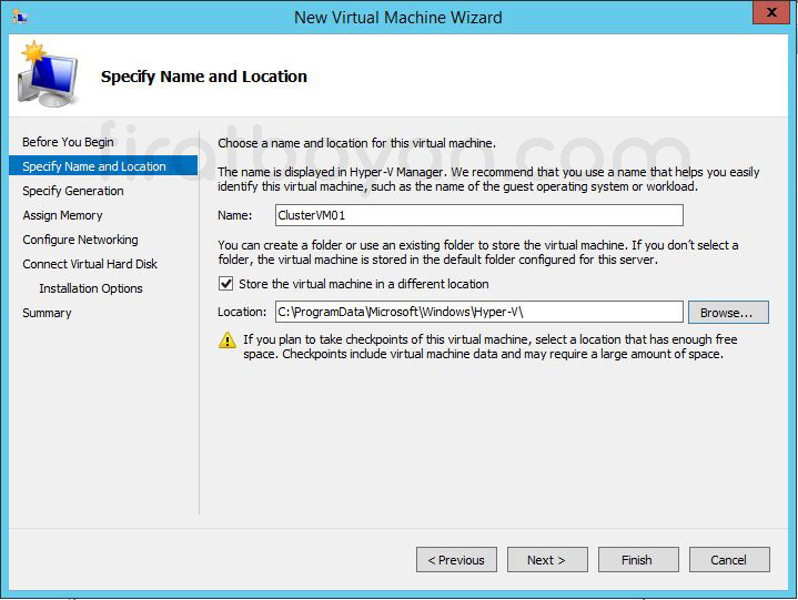 hyper-v failover cluster