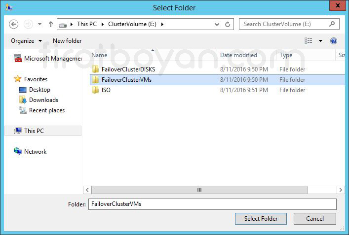 hyper-v failover cluster