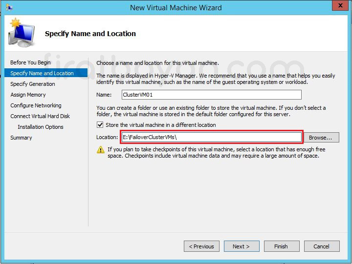 hyper-v failover cluster