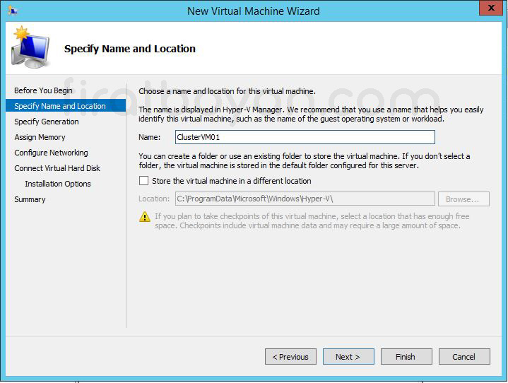 hyper-v failover cluster