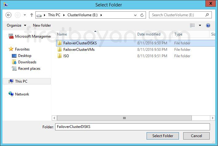 hyper-v failover cluster