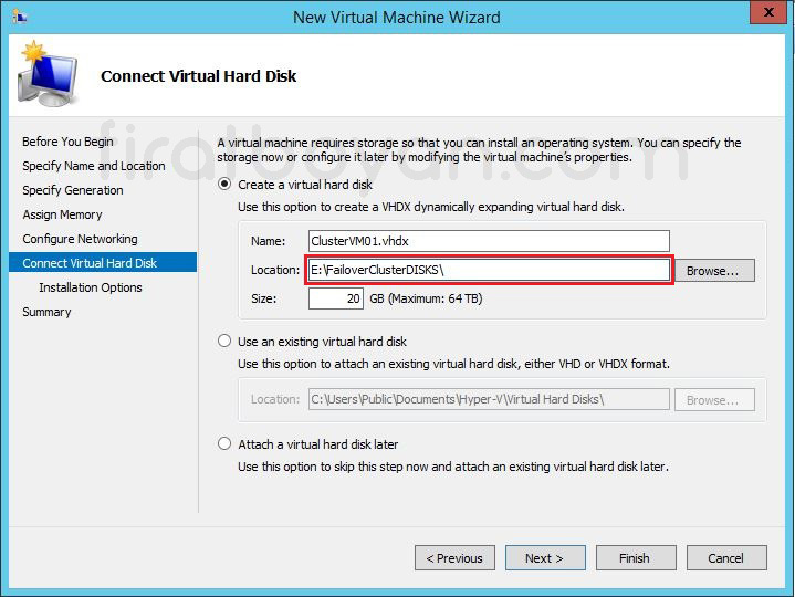hyper-v failover cluster