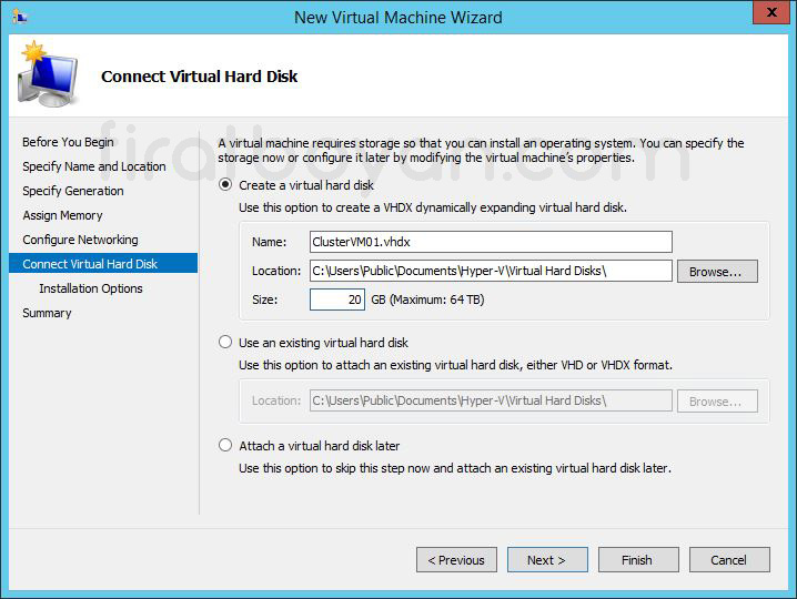 hyper-v failover cluster