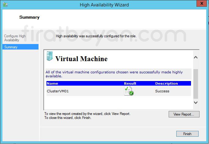 hyper-v failover cluster