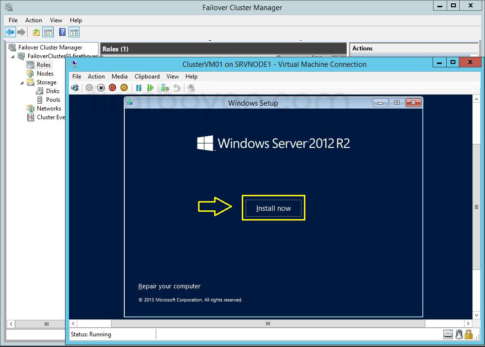 hyper-v failover cluster