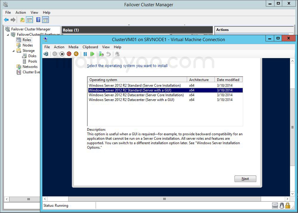 hyper-v failover cluster