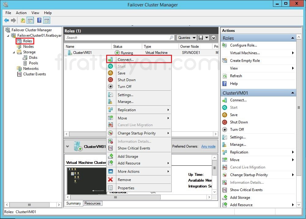 hyper-v failover cluster