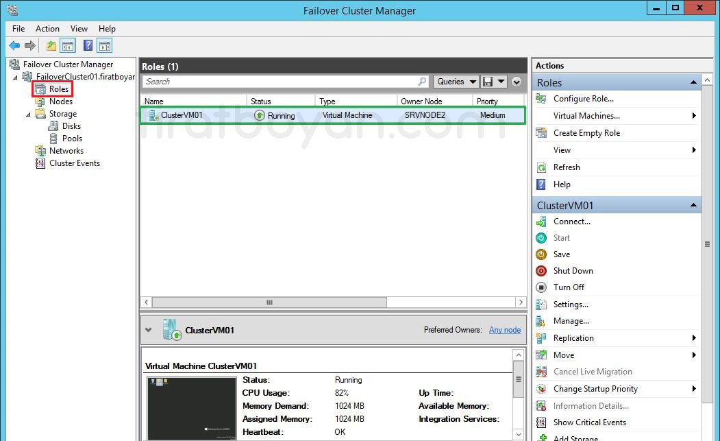 hyper-v failover cluster