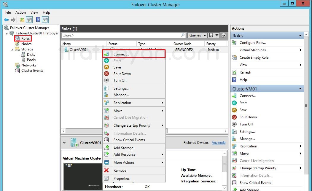 hyper-v failover cluster