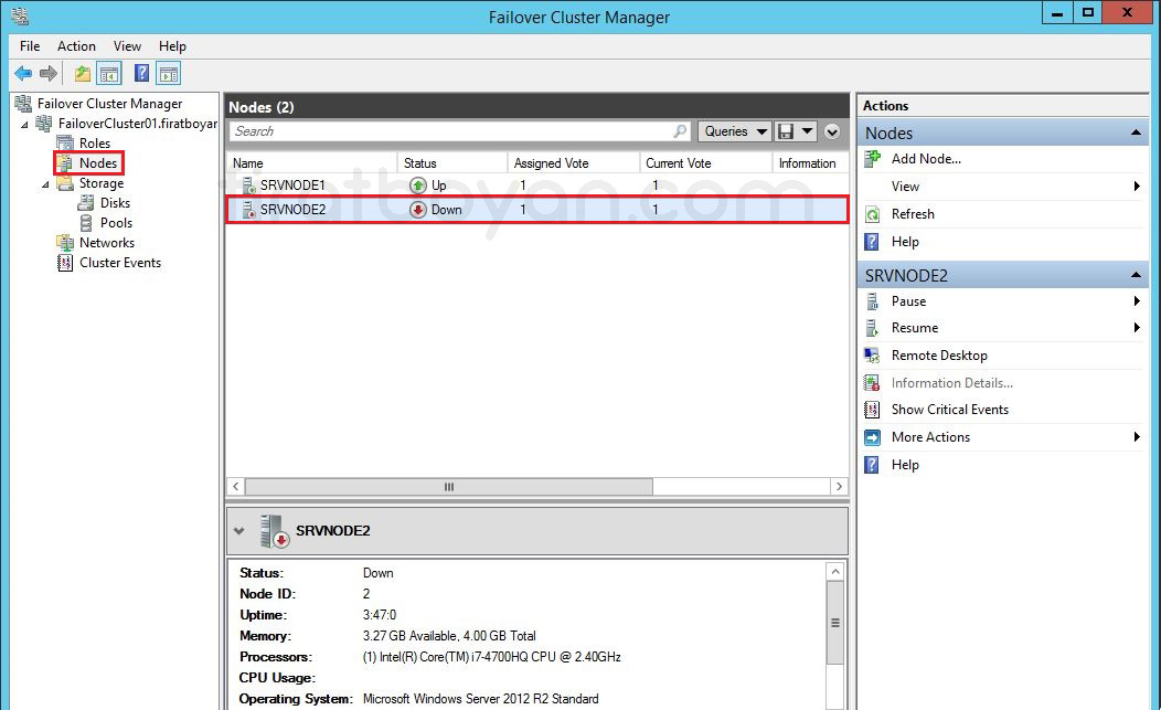 hyper-v failover cluster