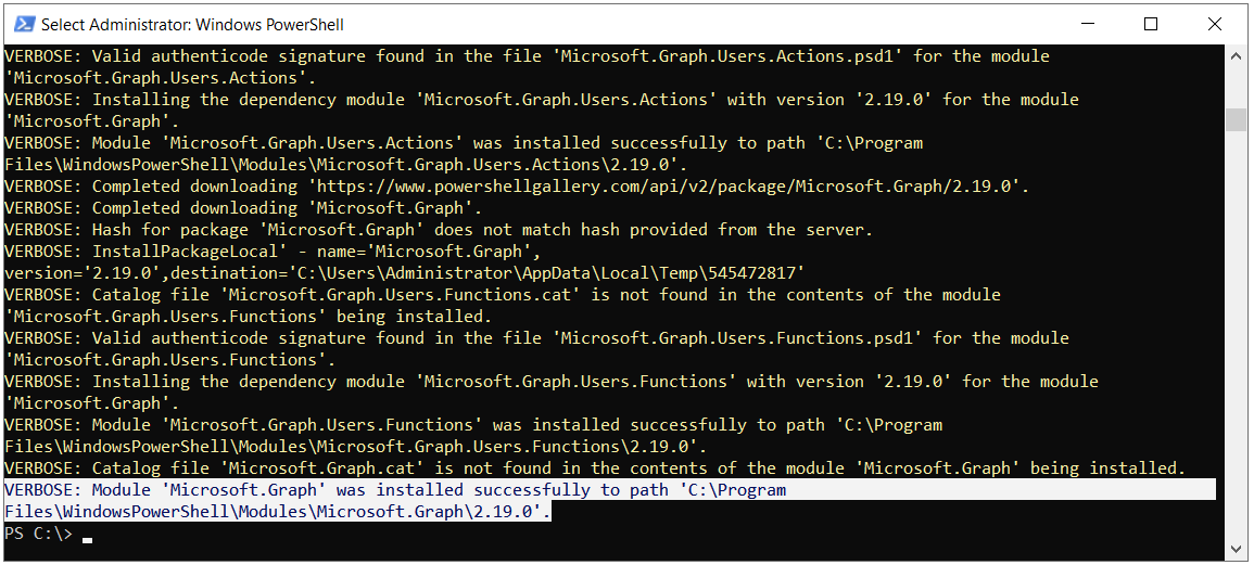 Microsoft.Graph (MgGraph) Modül Kurulumu