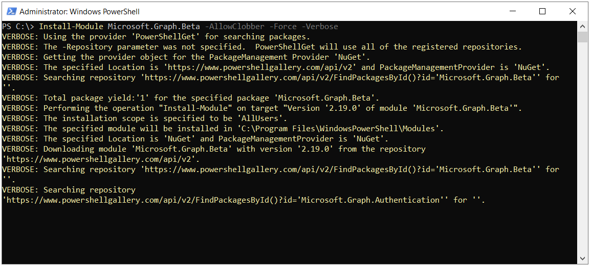Microsoft.Graph (MgGraph) Modül Kurulumu
