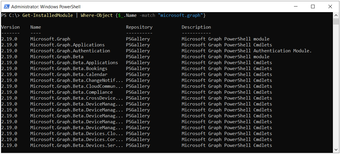 Microsoft.Graph (MgGraph) Modül Kurulumu