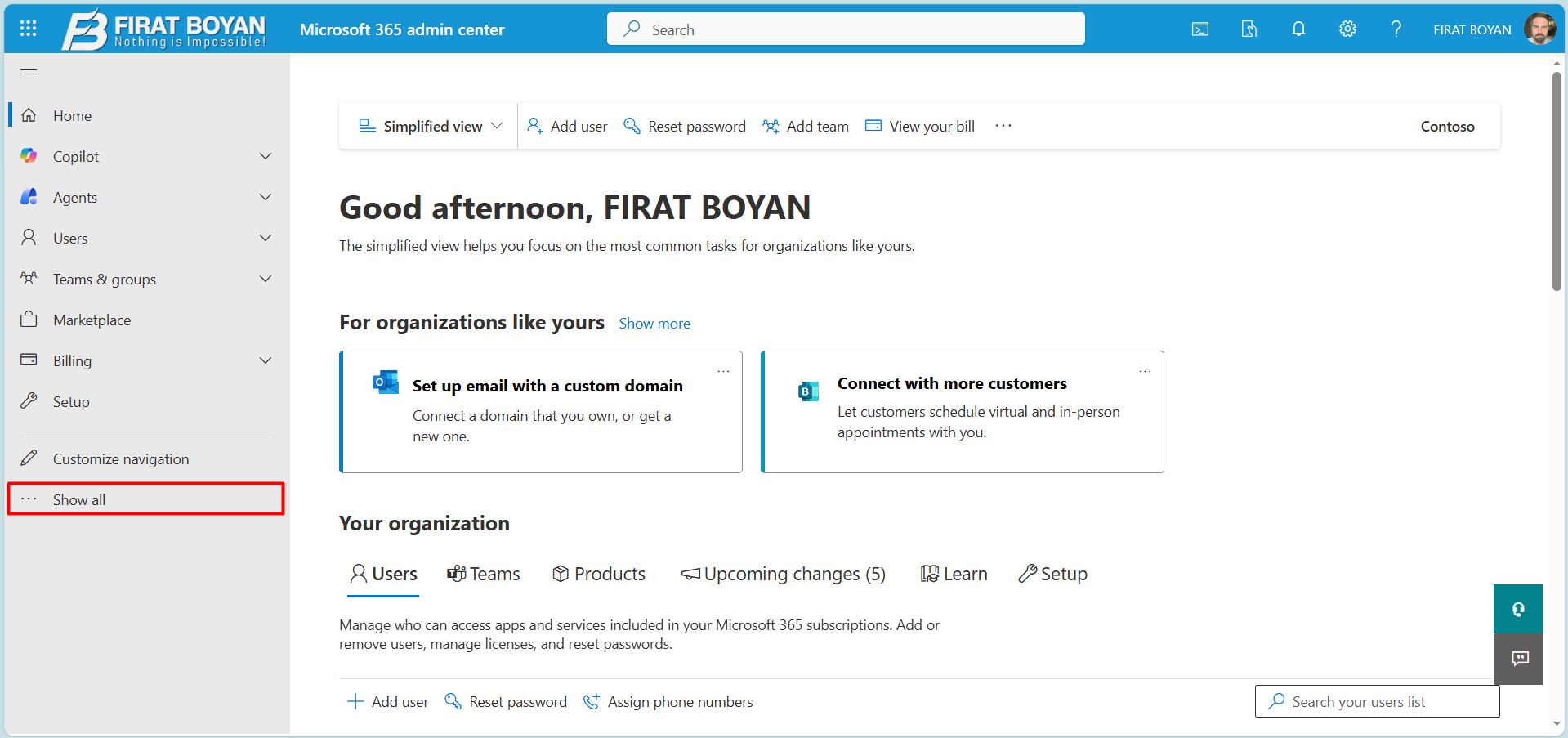 Microsoft 365’te Domain Ekleme