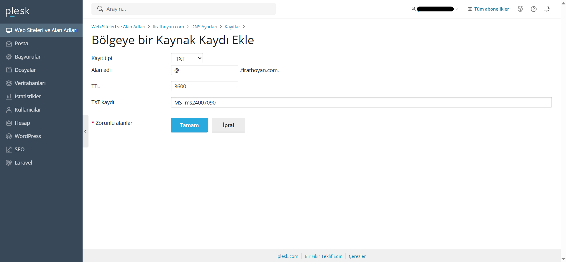 Microsoft 365’te Domain Ekleme