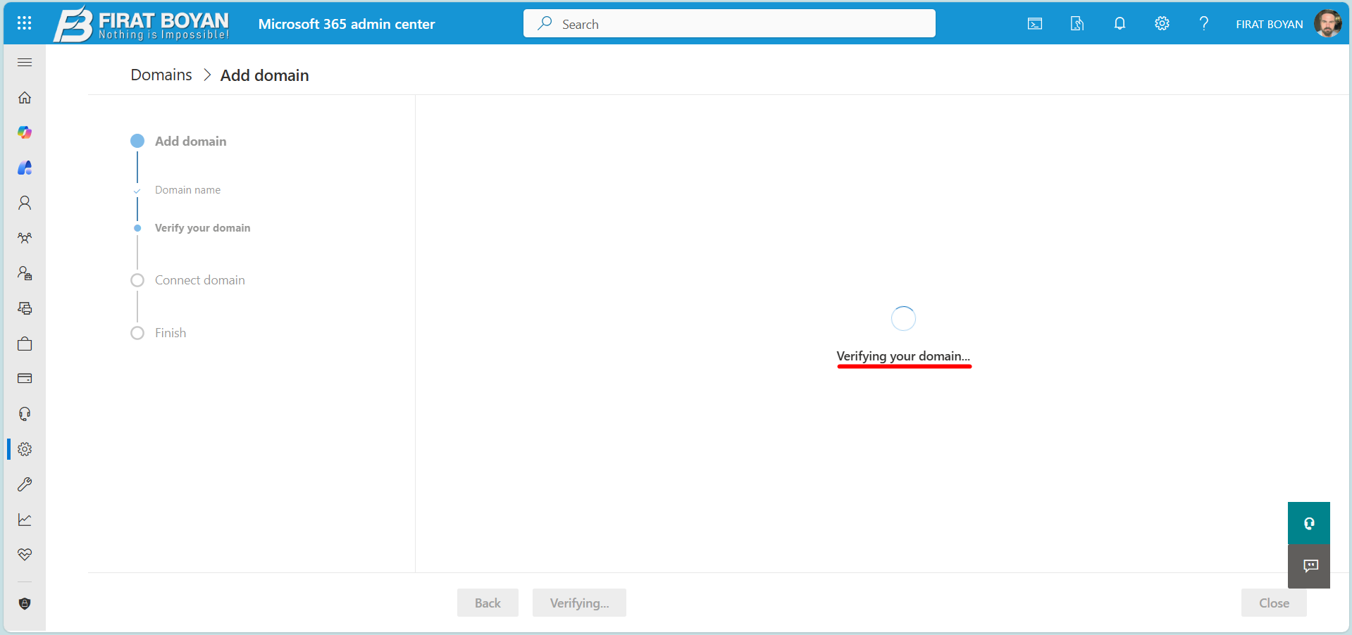 Microsoft 365’te Domain Ekleme