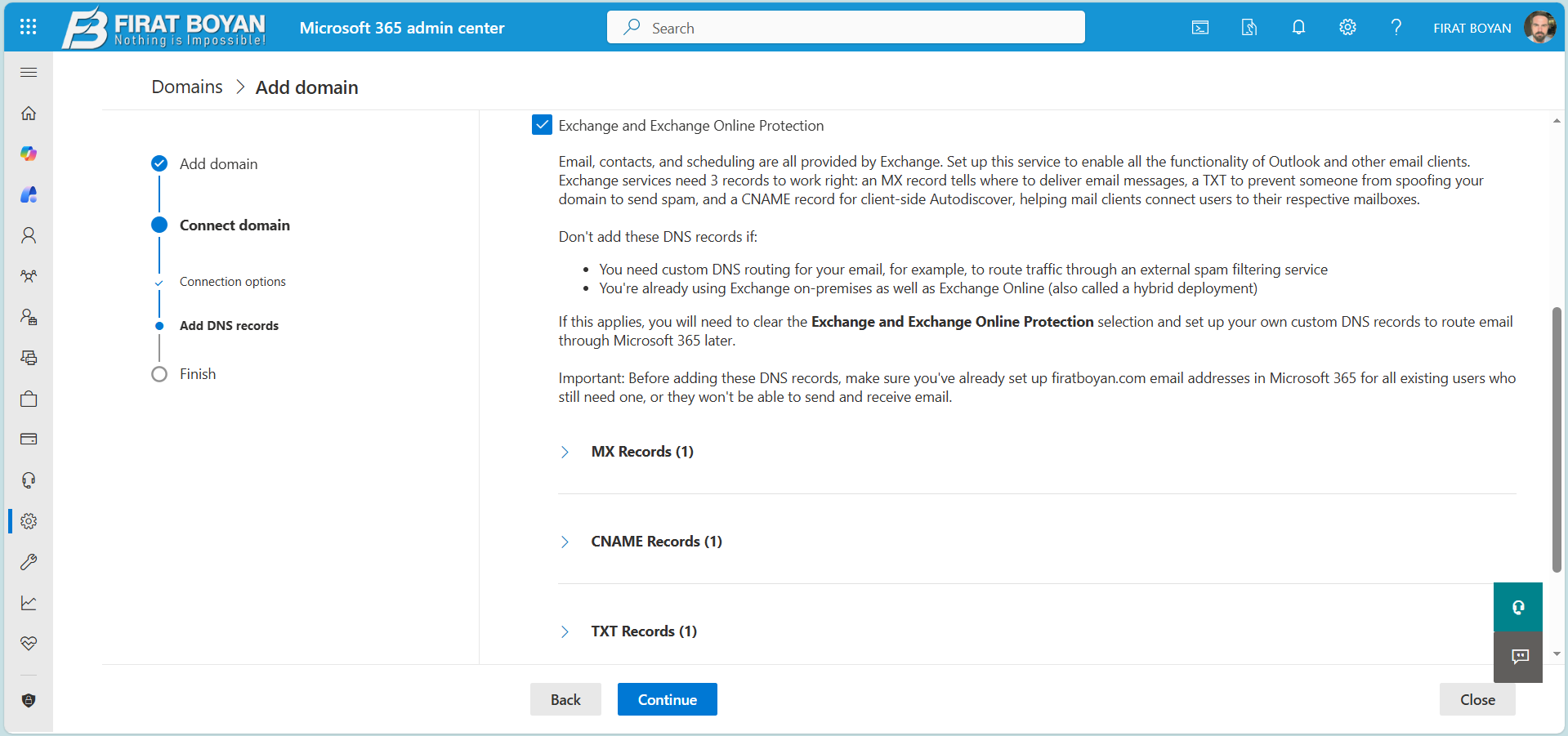 Microsoft 365’te Domain Ekleme