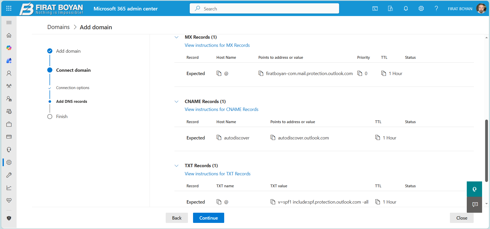 Microsoft 365’te Domain Ekleme