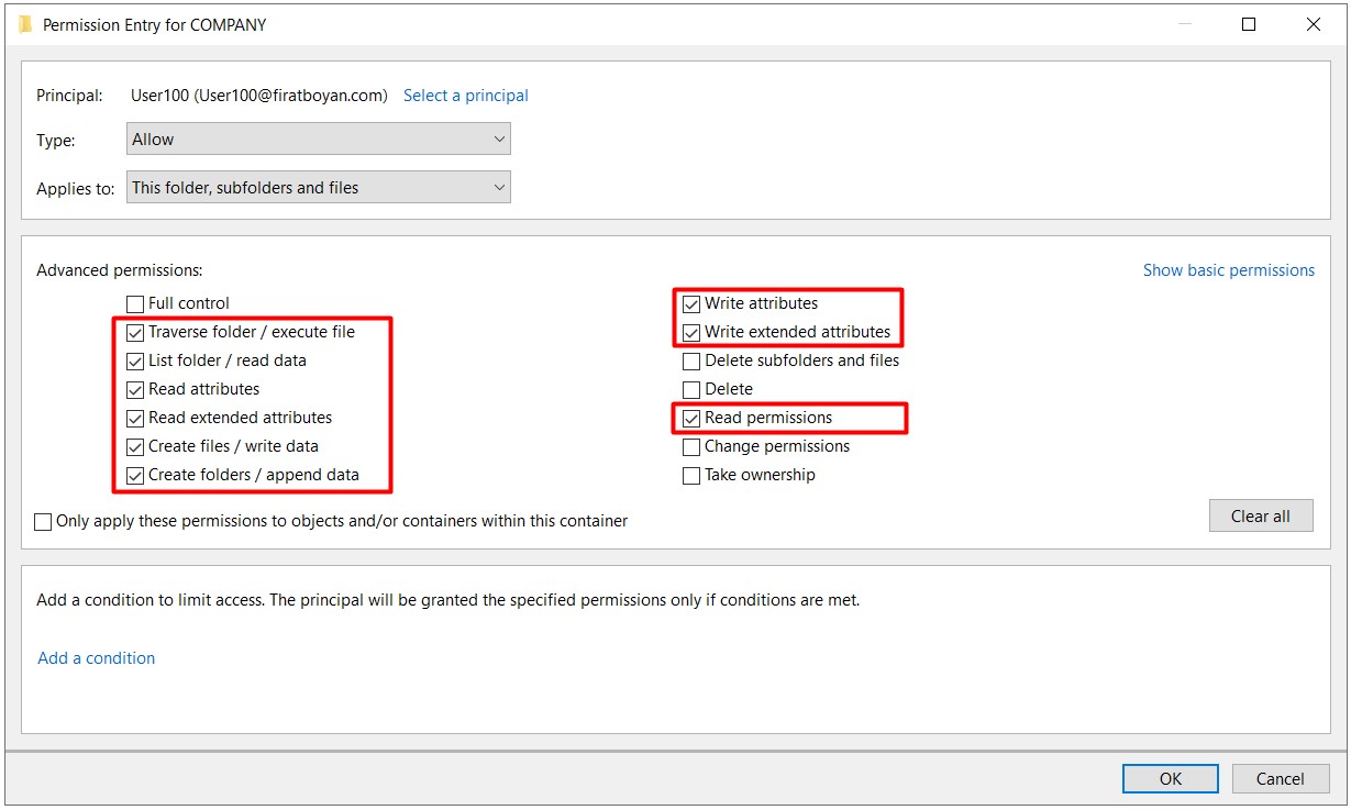 NTFS (New Technology File System) İzinleri (Security Permissions)