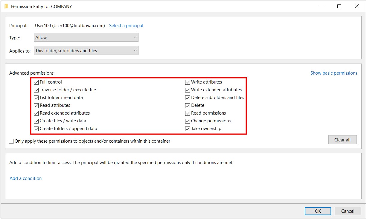 NTFS (New Technology File System) İzinleri (Security Permissions)