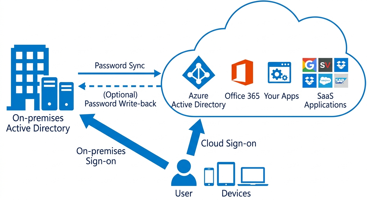 Password Hash Synchronization Process Entra ID Seamless SSO, PHS ve PTA Karşılaştırması Rehberi
