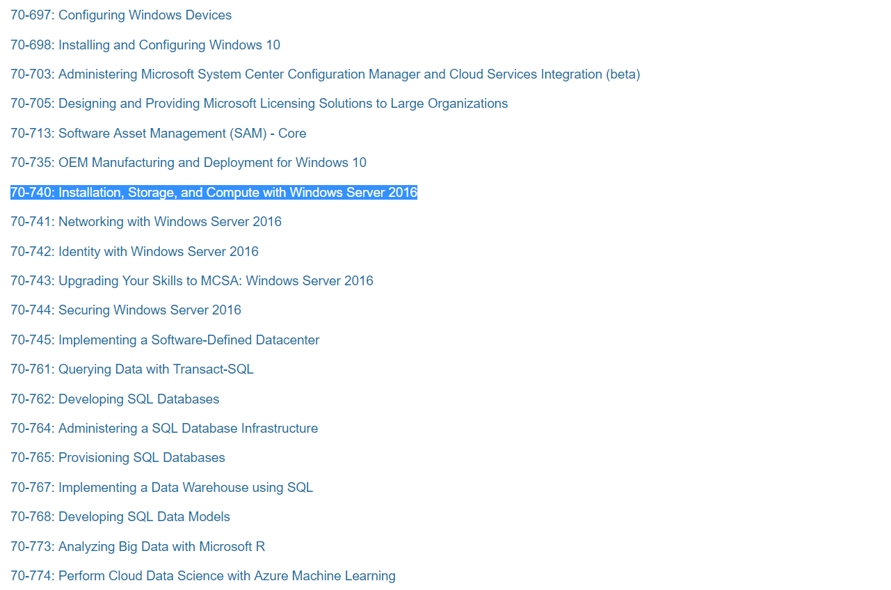 Microsoft MCSE Sertifikasyon Sınavları