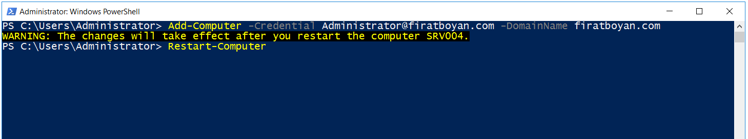 powershell ile additional dc kurulumu