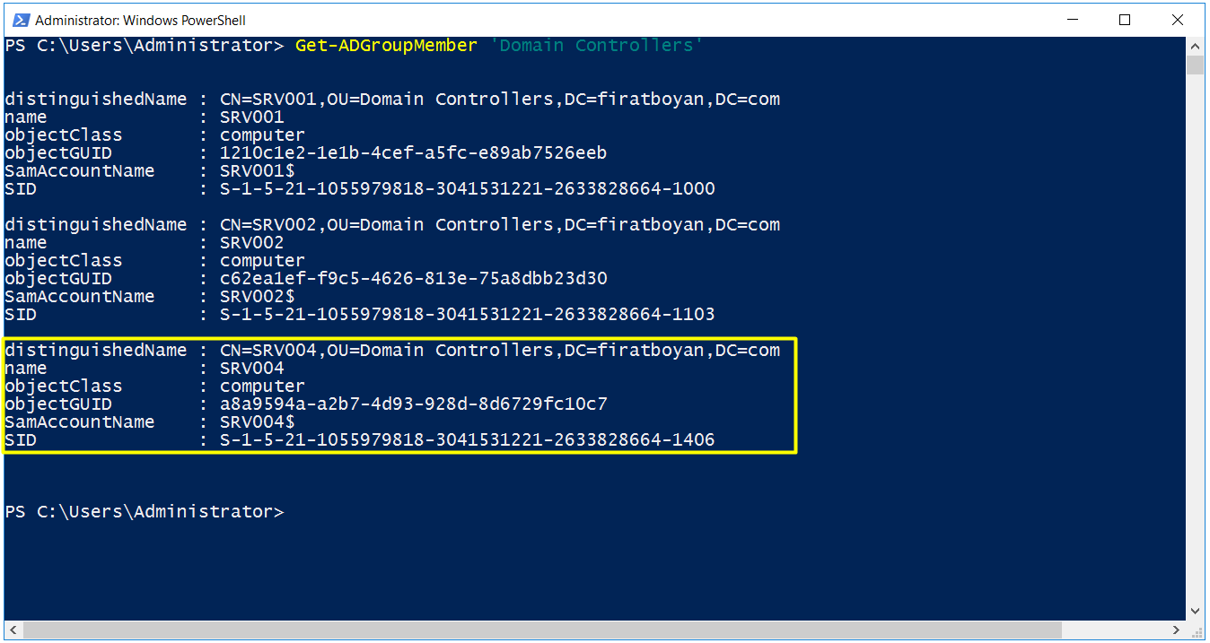 powershell ile additional dc kurulumu