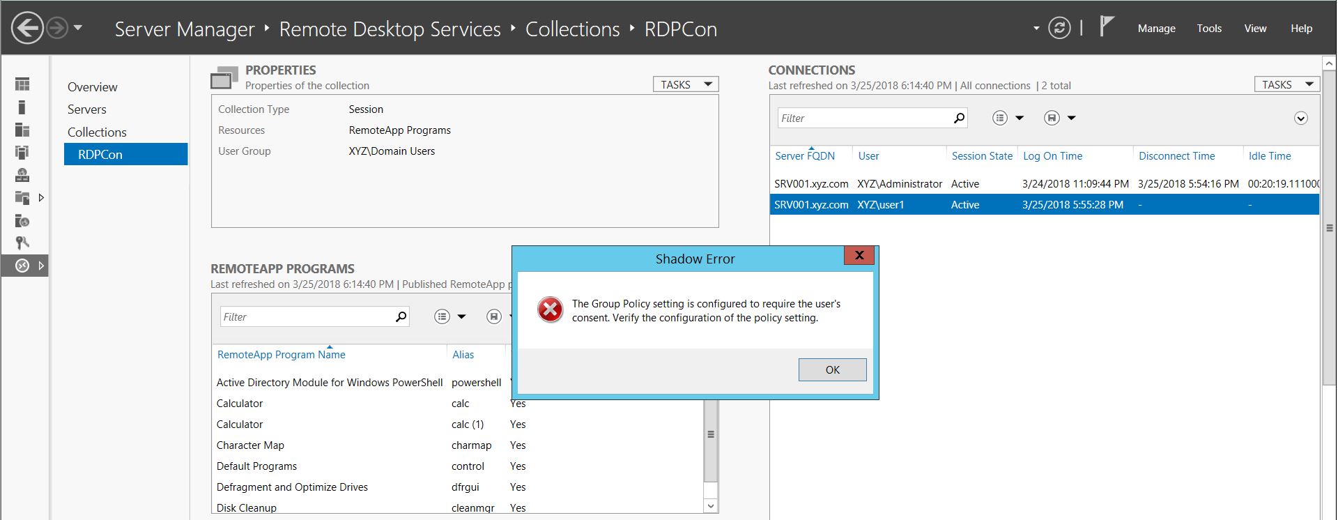 Remote Desktop Shadow-RDP Shadow Hatası ve Çözümü