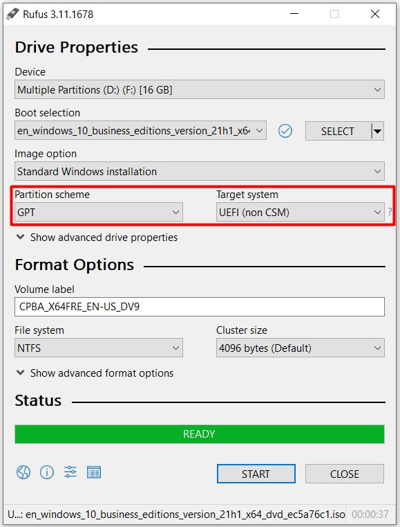 Rufus ile Windows 10 Bootable USB Disk oluşturma