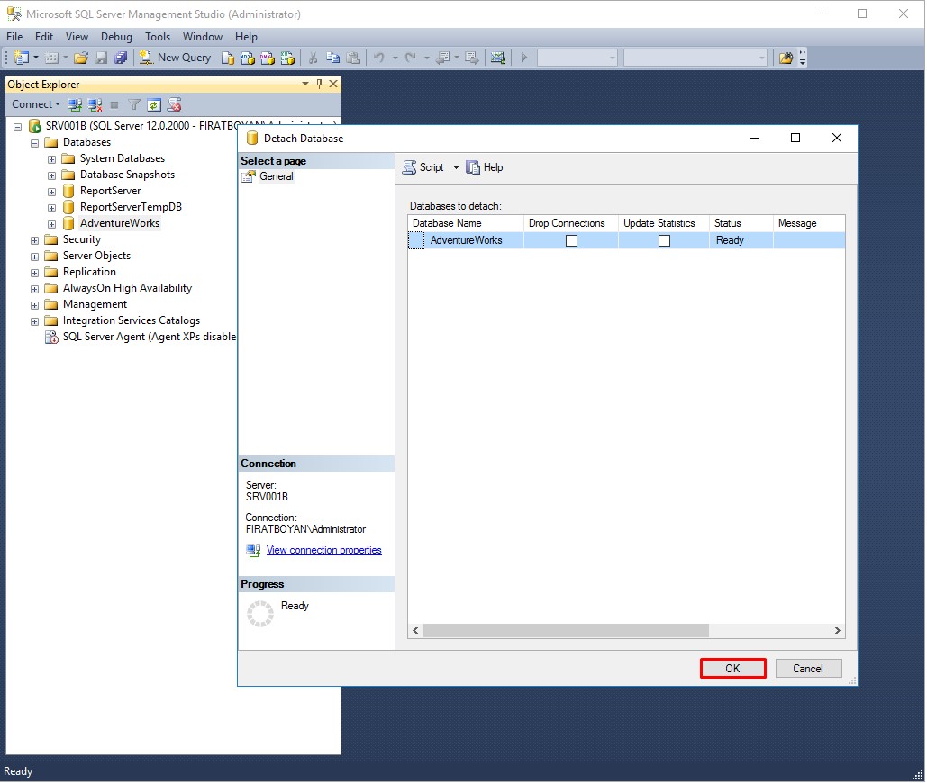 sql server database log dosyası temizleme, küçültme