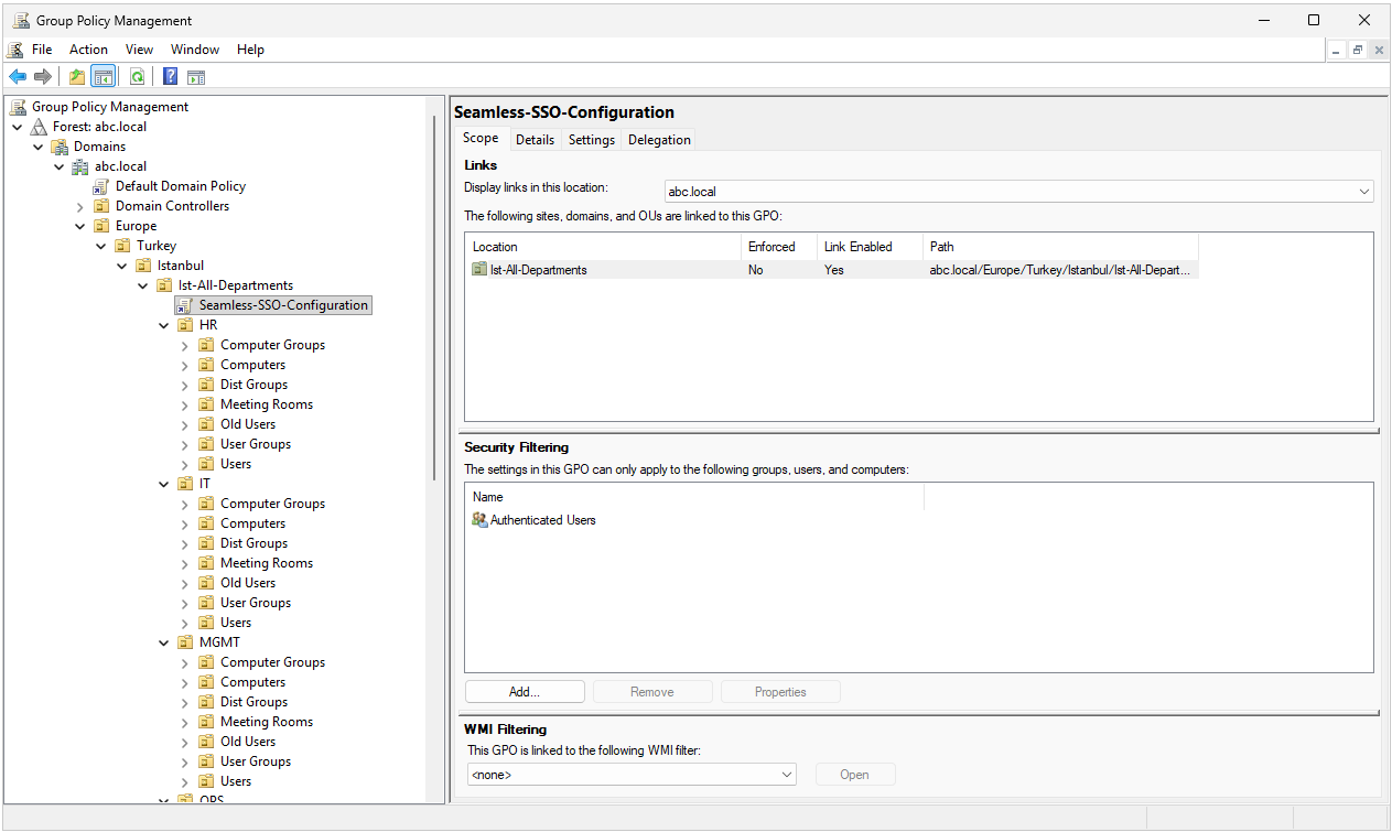 Seamless-SSO-Configuration GPO Group Policy